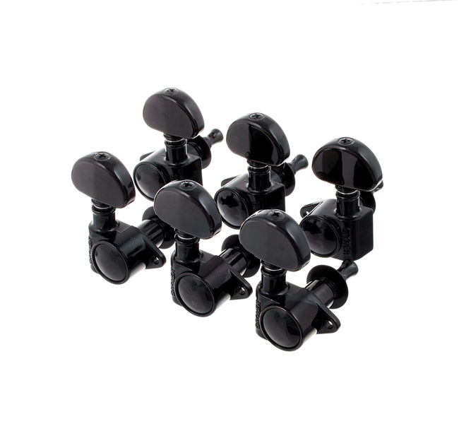 Grover Rotomatics 3+3 Machine Heads, Black