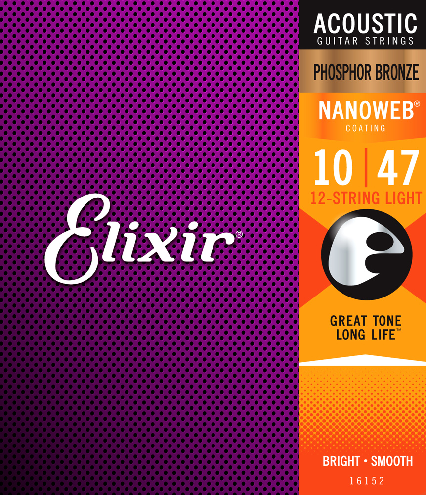 Elixir Acoustic Phosphor Bronze Nanoweb 12  &hellip;