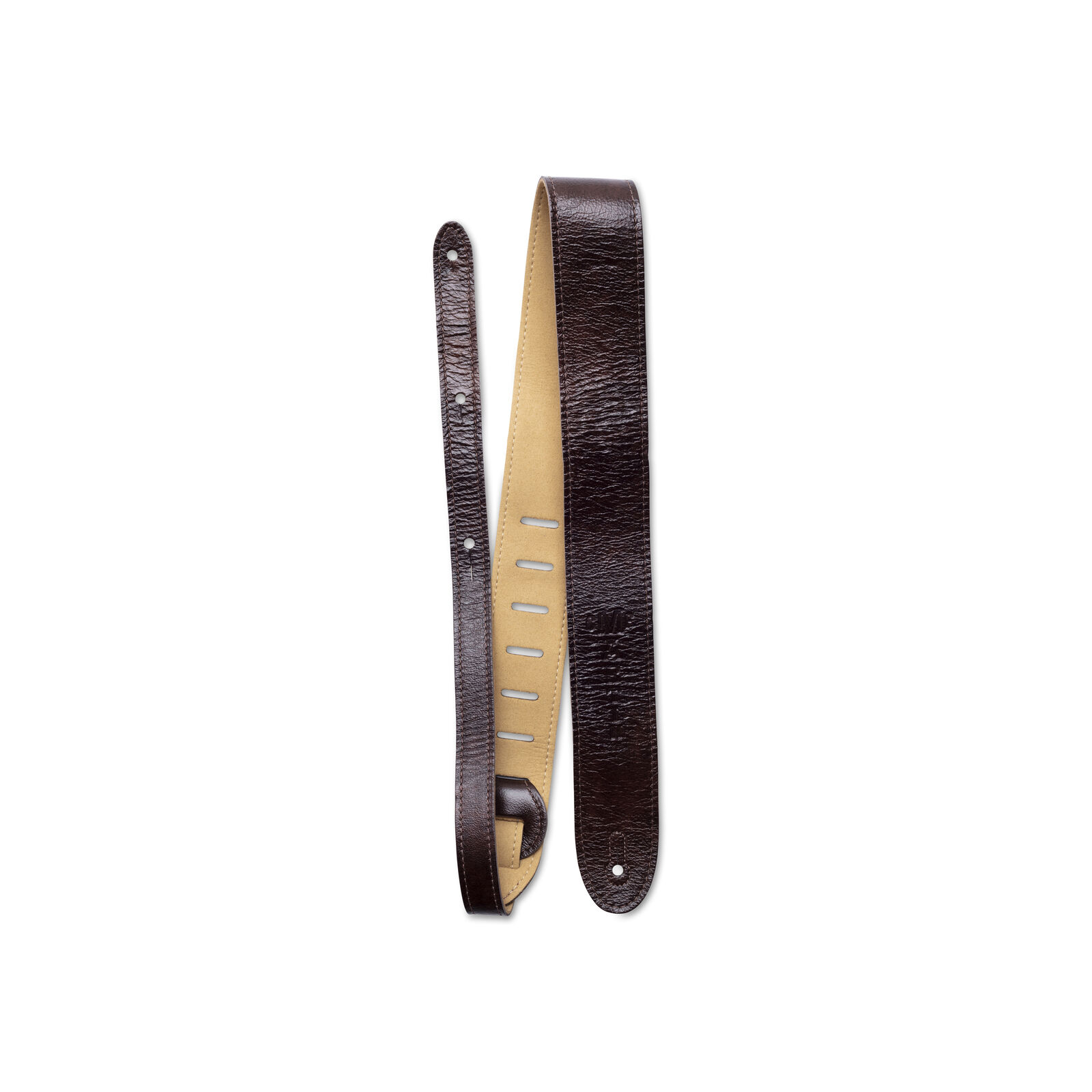 Martin Martin Italian Leather Suede Back Guitar Strap - Brown - Guitars
