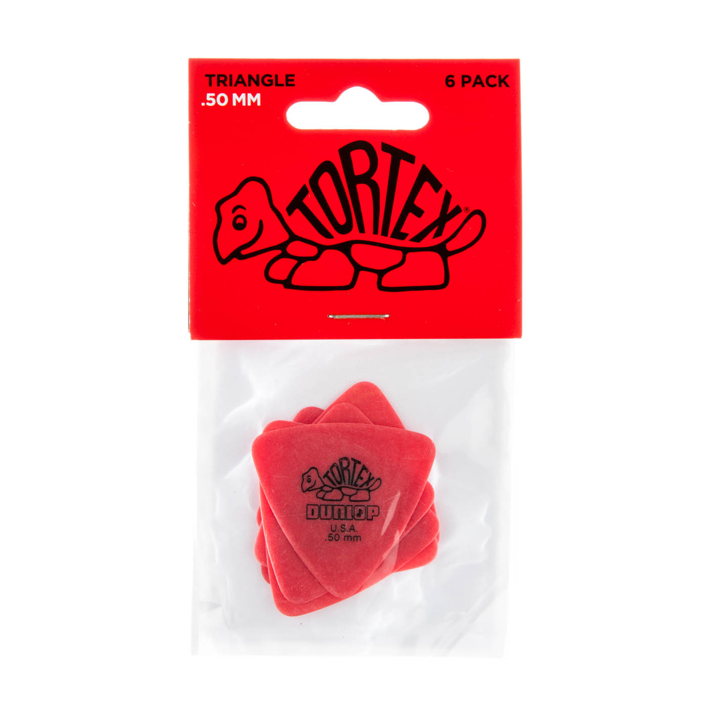 Dunlop Dunlop Picks Triangle Tortex Red .50 - 6 Pack - Guitars