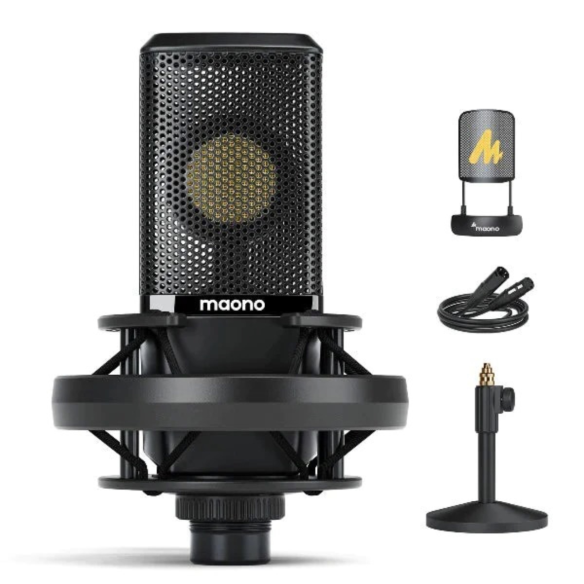 Misc Maono PM500T Condenser Microphone With 34mm Large Diaphragm and Stand - Recording