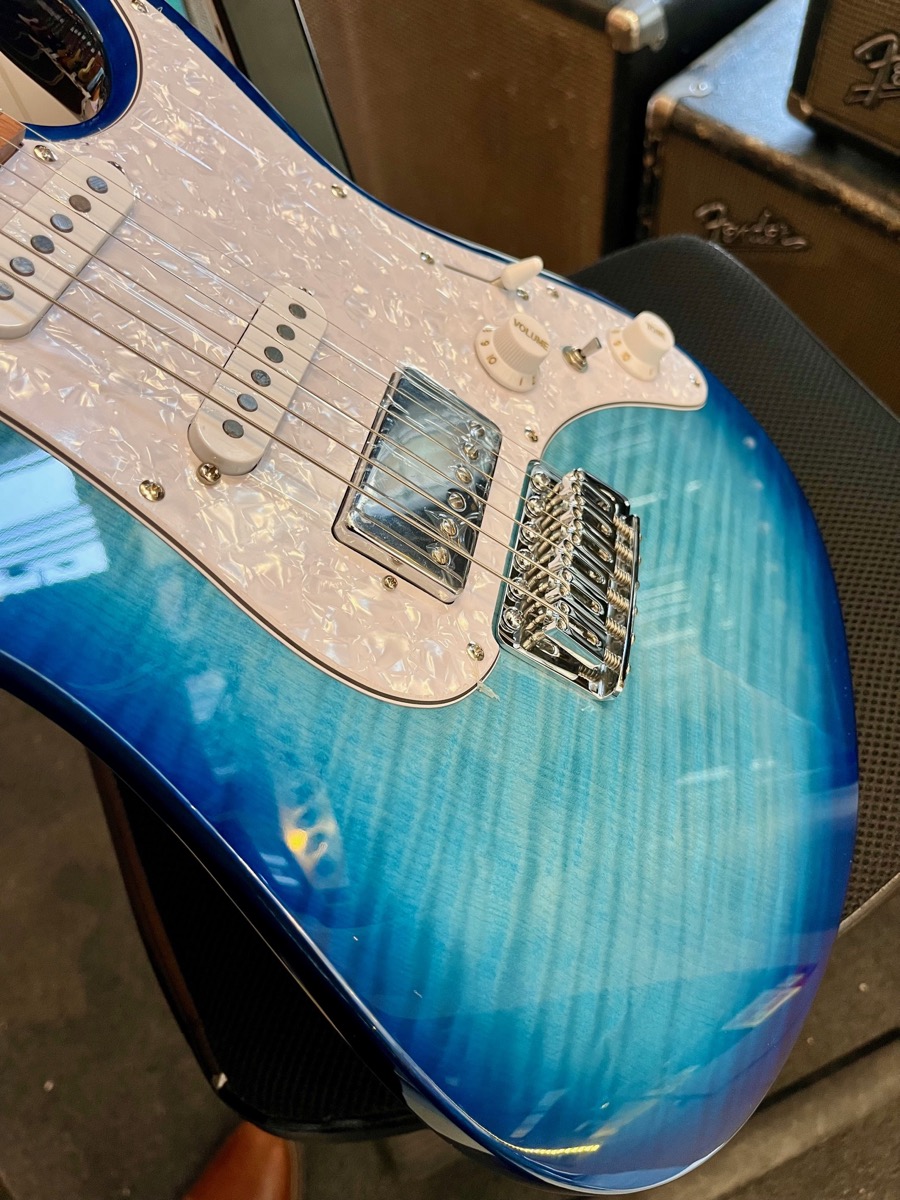 Ibanez Ibanez AZ722S1 AZ Standard SSH Electric Guitar, Transparent Turquoise Burst - Guitars