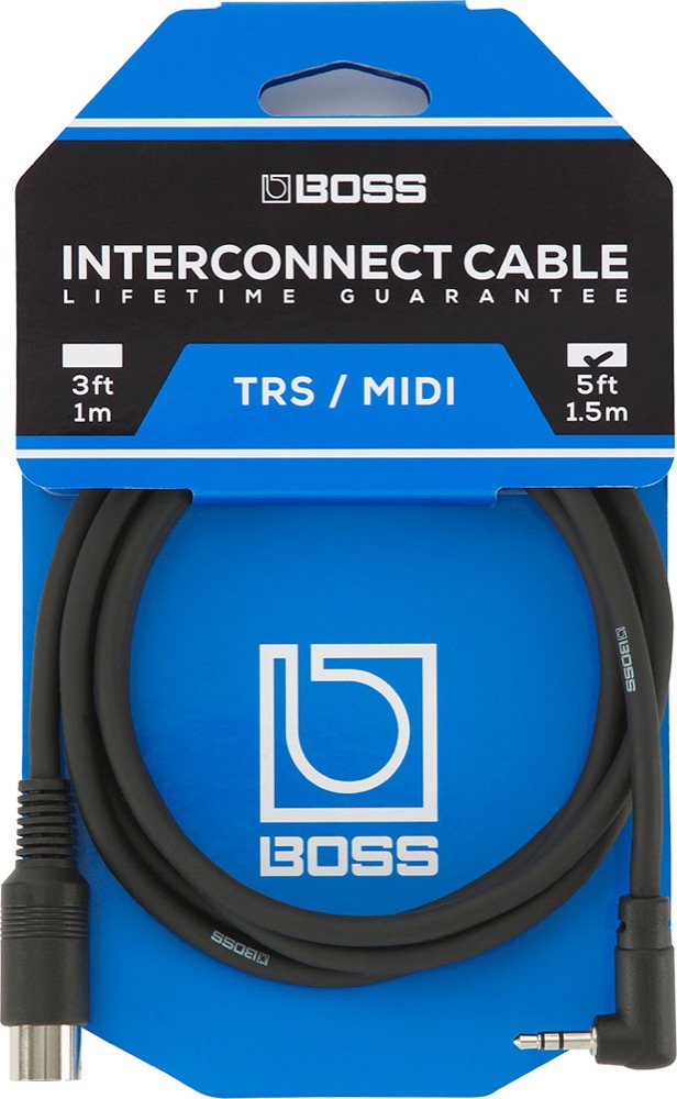 BOSS BOSS 5 Foot TRS -  MIDI Cable - Keyboards