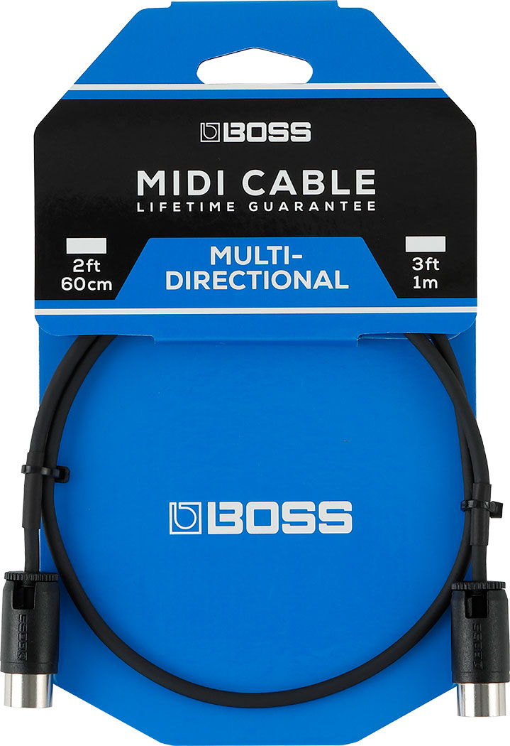 Roland BOSS 3 Foot Multi-Directional MIDI Cable - Keyboards