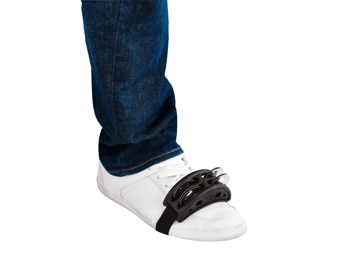 Meinl Meinl Compact Foot Tambourine - Black - Drums