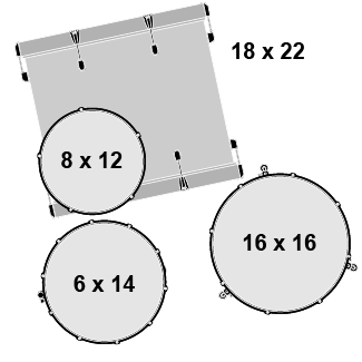 Gretsch Drums Gretsch Catalina Maple 4 Piece Shell Pack 12,16,22 w/Snare In Black Stardust - Drums