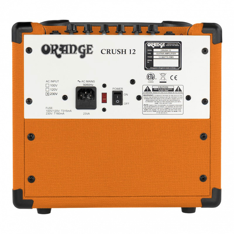 Orange Orange Crush 12 Single Channel Solid State 12 Watt Combo - Guitars