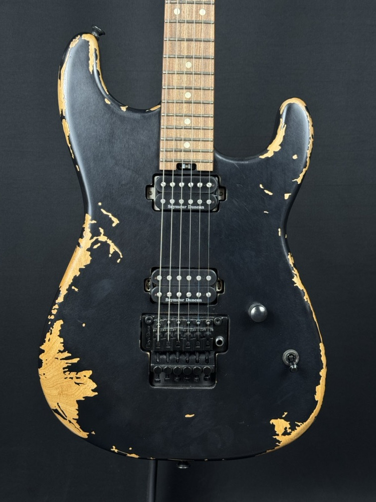 Charvel Charvel Pro-Mod Relic San Dimas Style 1 HH, Floyd Rose, Weathered Black - Guitars