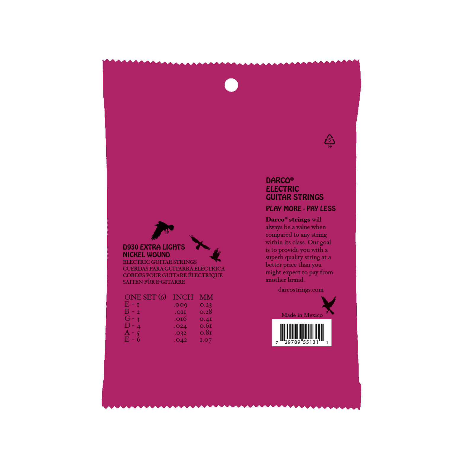 Martin Darco Electric Strings Extra Light 9 - 42 - Strings