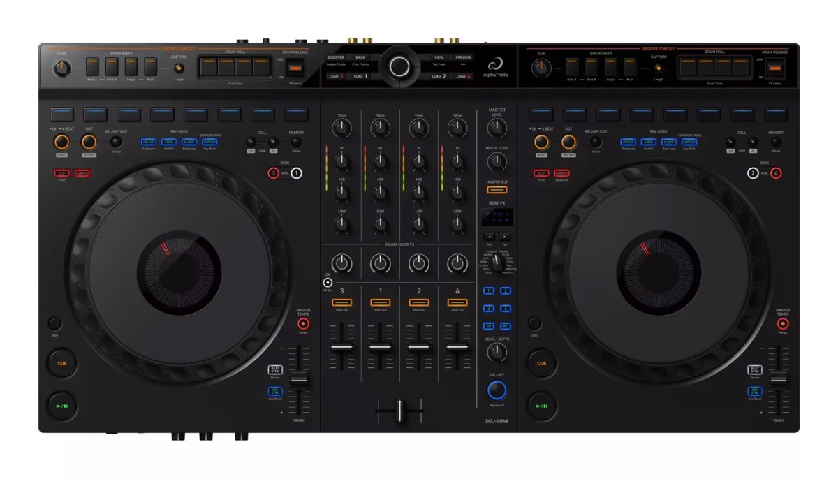 AlphaTheta DDJ-GRV6 4 Channel DJ Controller …