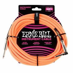 Ernie Ball 10' Straight Angle Braided Cable  &hellip;