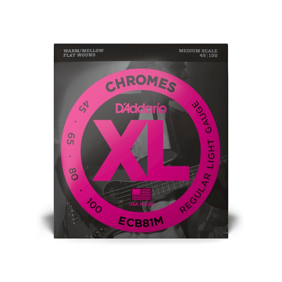 D'Addario ECB81M Chrome Bass Strings 45-100  &hellip;