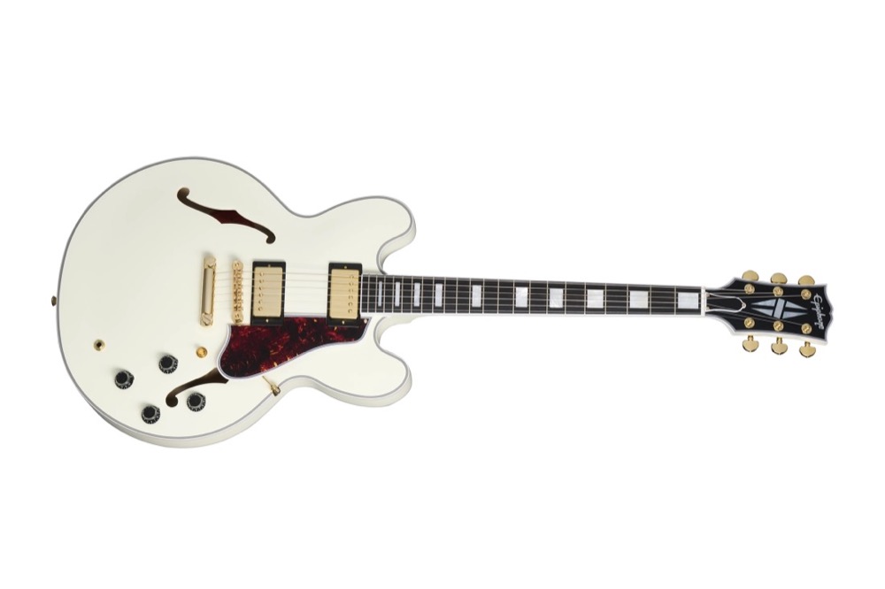 Epiphone Epiphone 1959 ES-355 Reissue Inspired By Gibson Custom In Classic White - Guitars