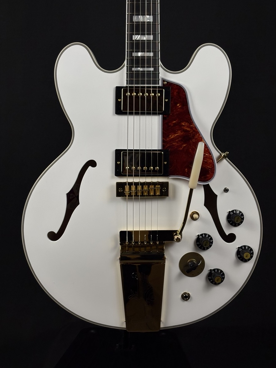 Epiphone Epiphone Alex Lifeson 1976 ES-355 Reissue, Hardshell Case - Alpine White - Guitars