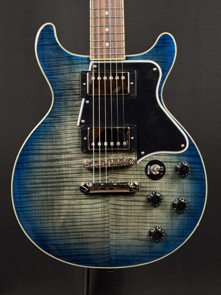 Epiphone Epiphone Les Paul Special Double Cut Figured Guitar - Ocean Water - Guitars