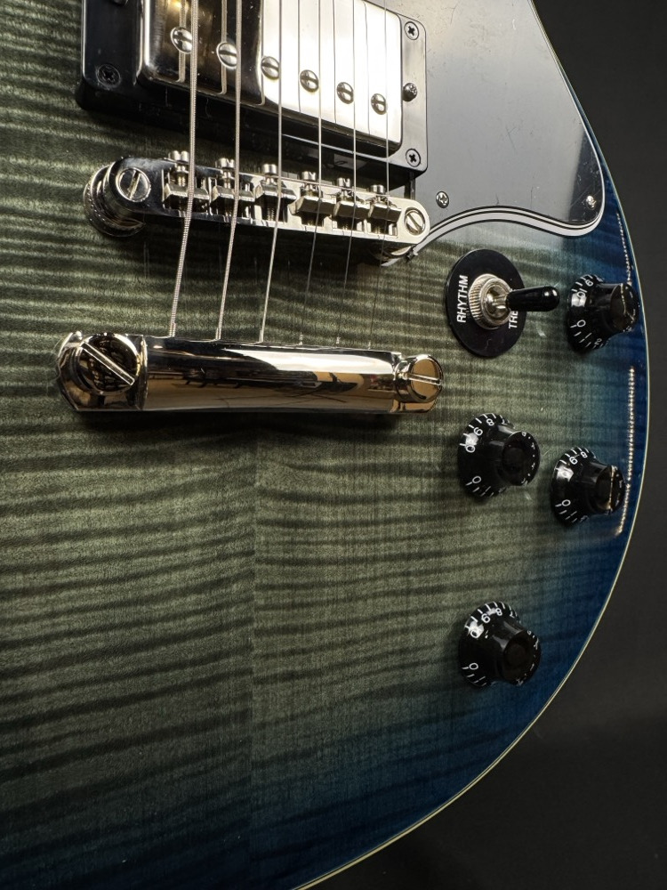 Epiphone Epiphone Les Paul Special Double Cut Figured Guitar - Ocean Water - Guitars