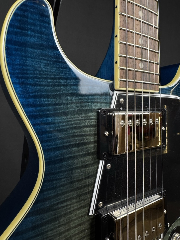 Epiphone Epiphone Les Paul Special Double Cut Figured Guitar - Ocean Water - Guitars