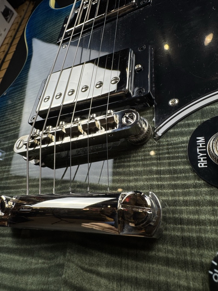 Epiphone Epiphone Les Paul Special Double Cut Figured Guitar - Ocean Water - Guitars