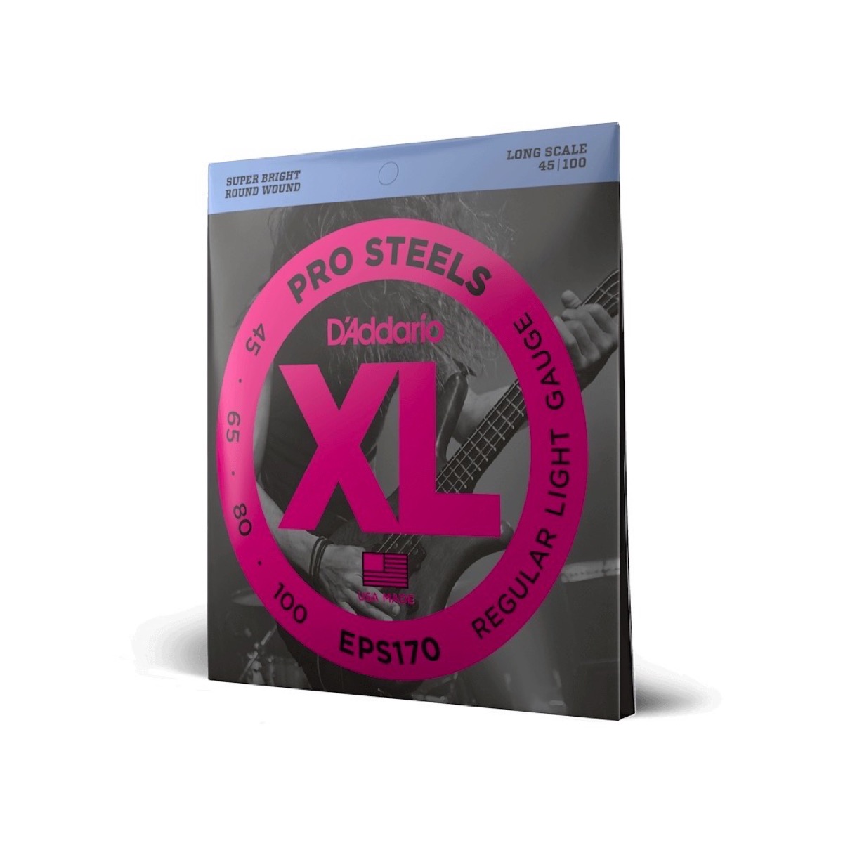 D'Addario D'Addario EPS170 ProSteels 45-100 Bass Light, Long Scale - Strings