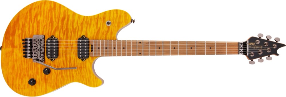 EVH Wolfgang Standard QM, Transparent Amber