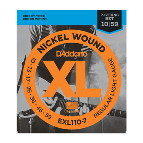 D'Addario EXL110-7 10-59 Nickel Regular 7  &hellip;