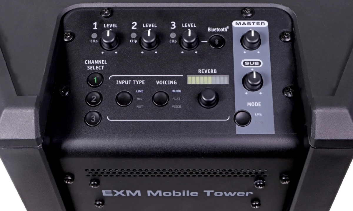Yorkville Yorkville EXM Mobile Tower Battery Powered PA System - Live Sound, DJ
