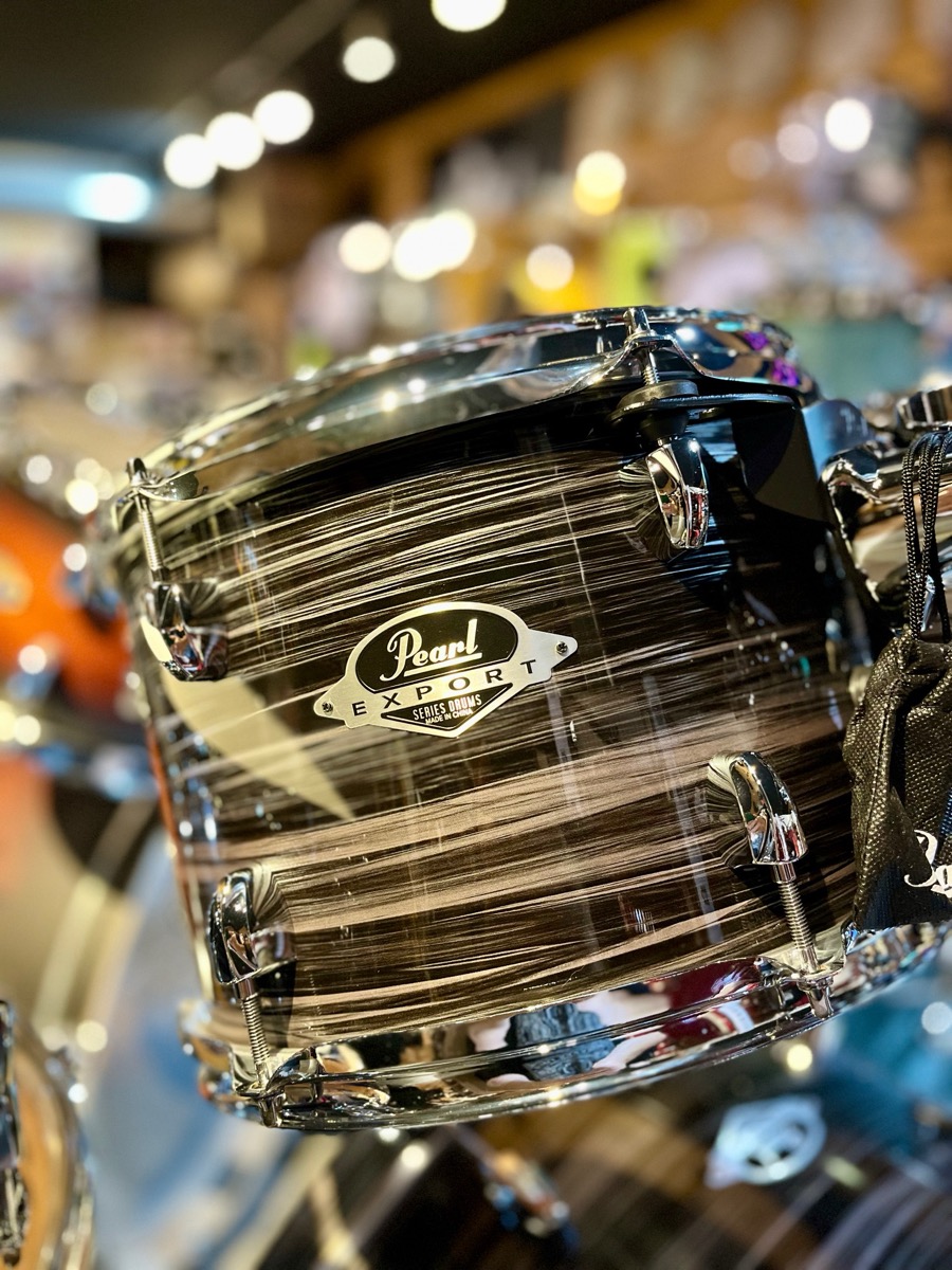 Pearl Pearl Export Five Piece Shell Pack Graphite Silver Twist 10,12,16FT,22 14" Snare - Drums