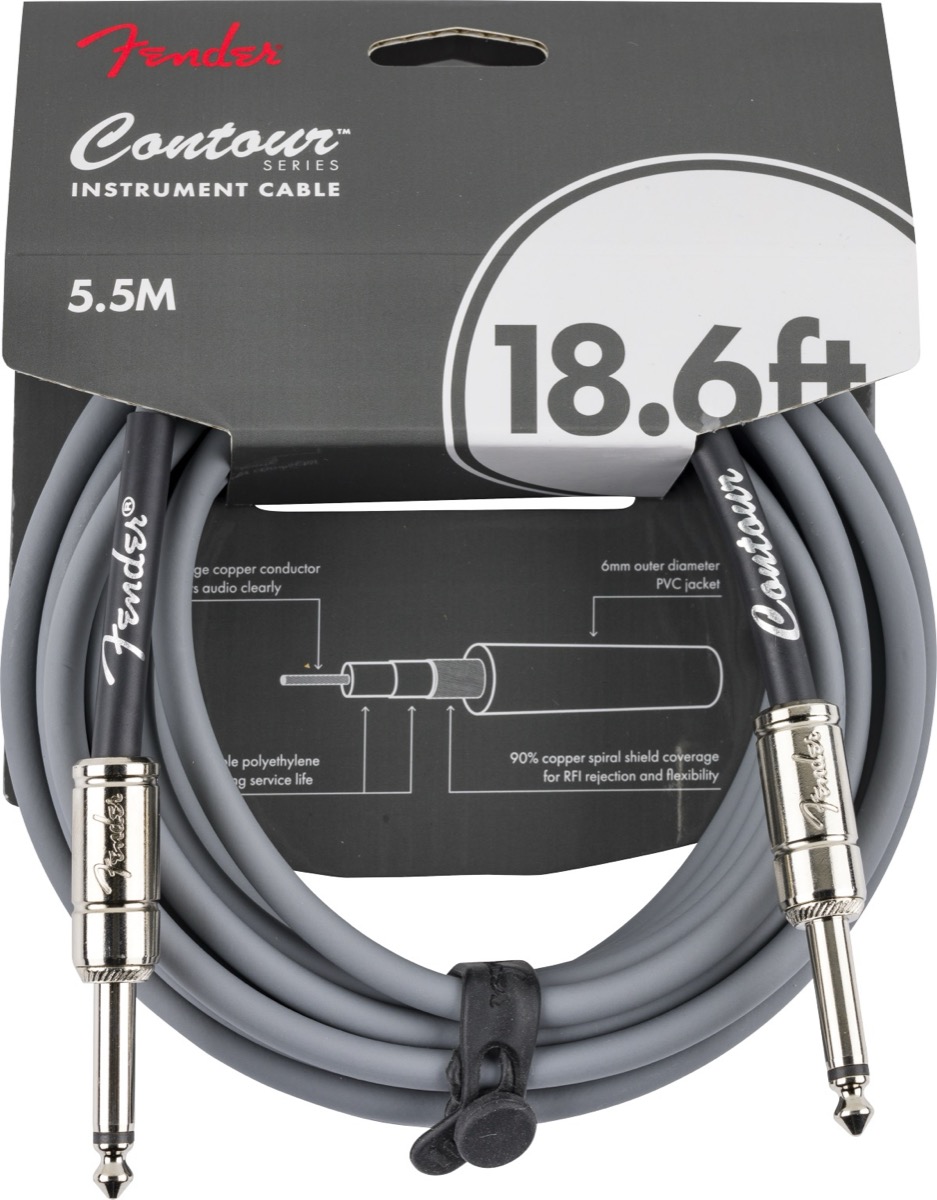 Fender Fender 18.6 Foot Contour Cable In Inca Silver - Cables