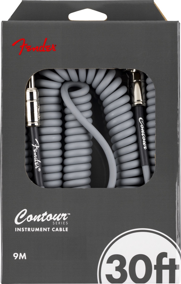 Fender Fender 30 Foot Contour Coil Cable In Inca Silver - Cables