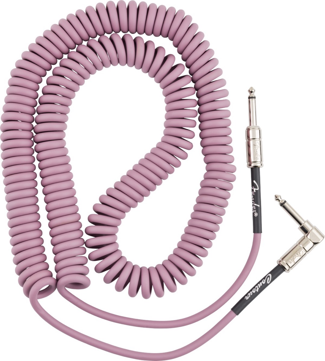 Fender 30 Foot Contour Coil Cable In Burgundy Mist