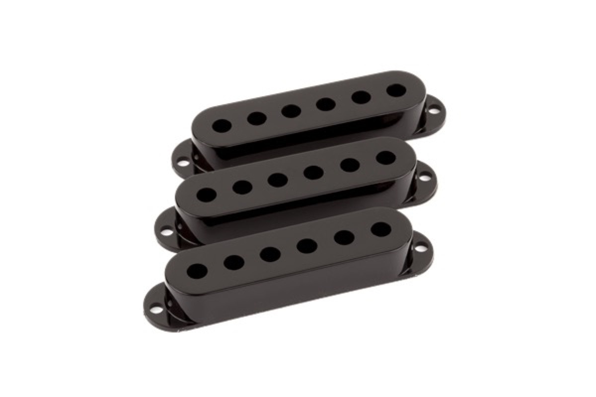 Fender Strat Pickup Cover, Black 3 Pack