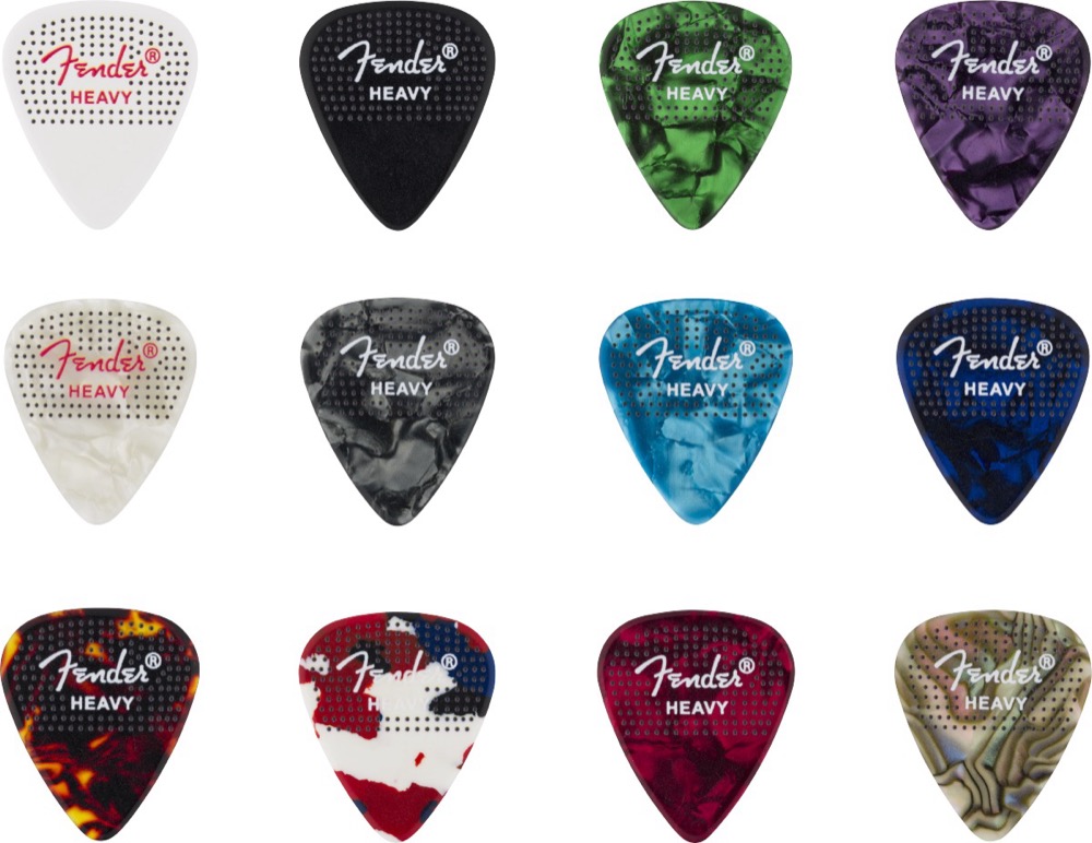 Fender Pick Pack 12 Dotted Celluloid, Heavy-  &hellip;