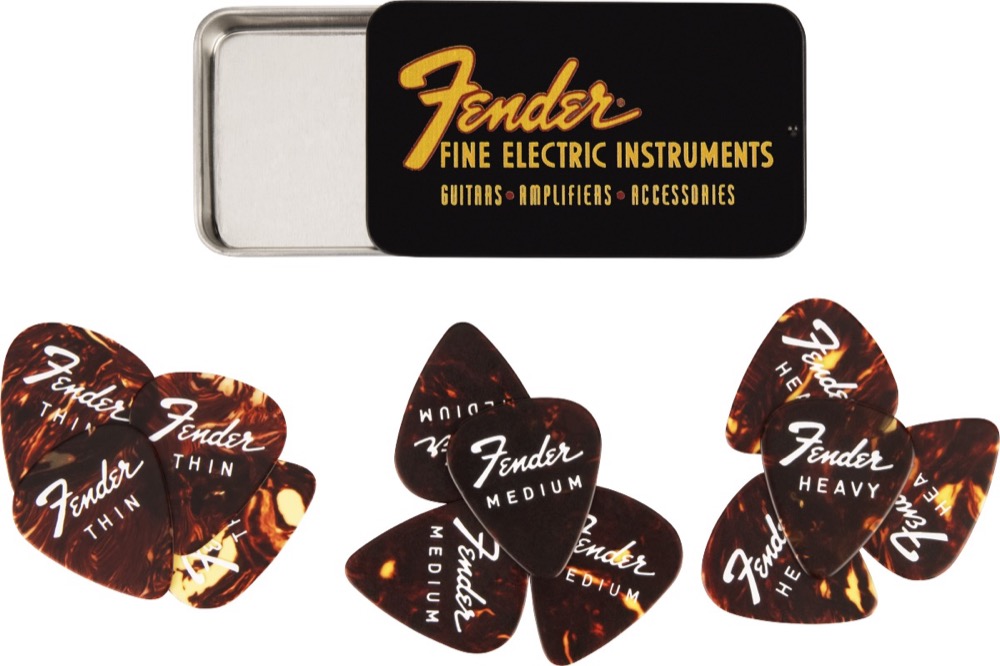 Fender Pick Tin Fine Electric - 12 Picks