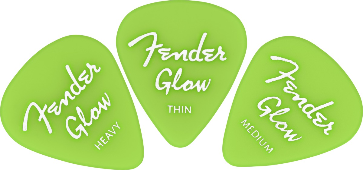 Fender Pick Pack 12 Premium Glow In The  &hellip;