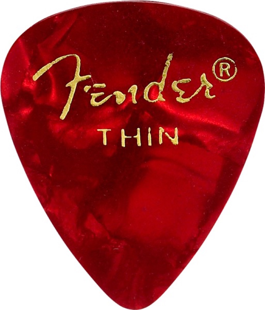 Fender Pick Pack 12 Premium Celluloid Red  &hellip;