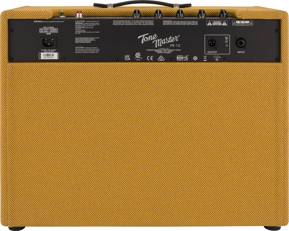 Fender Fender Tone Master FR-12 Tweed 1000w Full Range Powered 12" Speaker - Recording