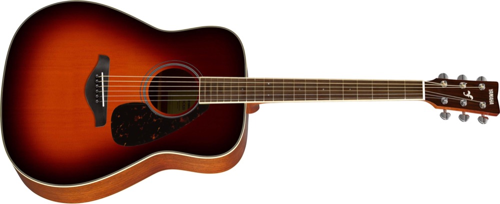 Yamaha FG820 Solid Spuce Top In Brown Sunburst