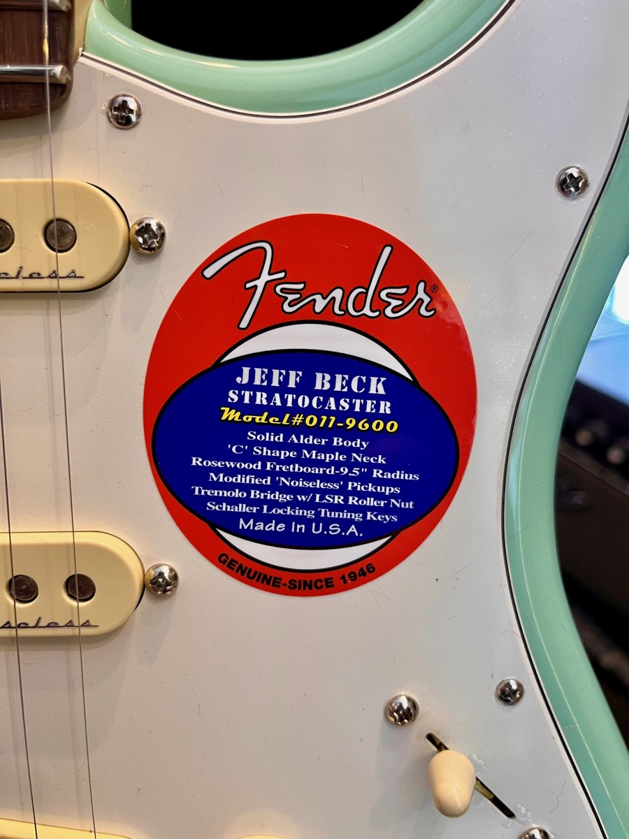 Fender Fender Jeff Beck Signature Strat, Surf Green - Guitars