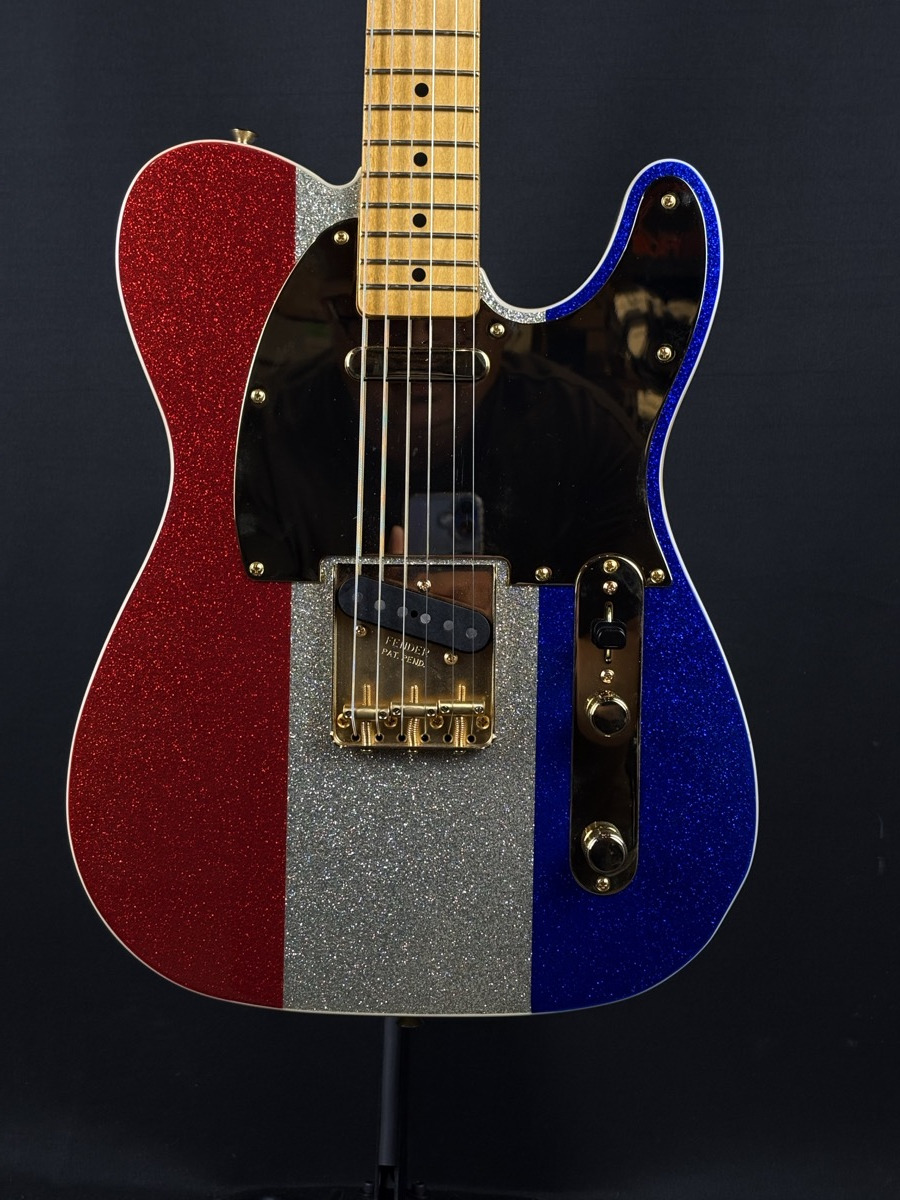 Fender Fender Buck Owens Telecaster -  Red, Silver And Blue Sparkle - Guitars