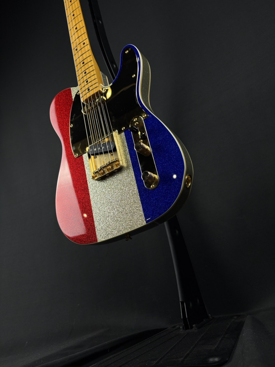 Fender Fender Buck Owens Telecaster -  Red, Silver And Blue Sparkle - Guitars