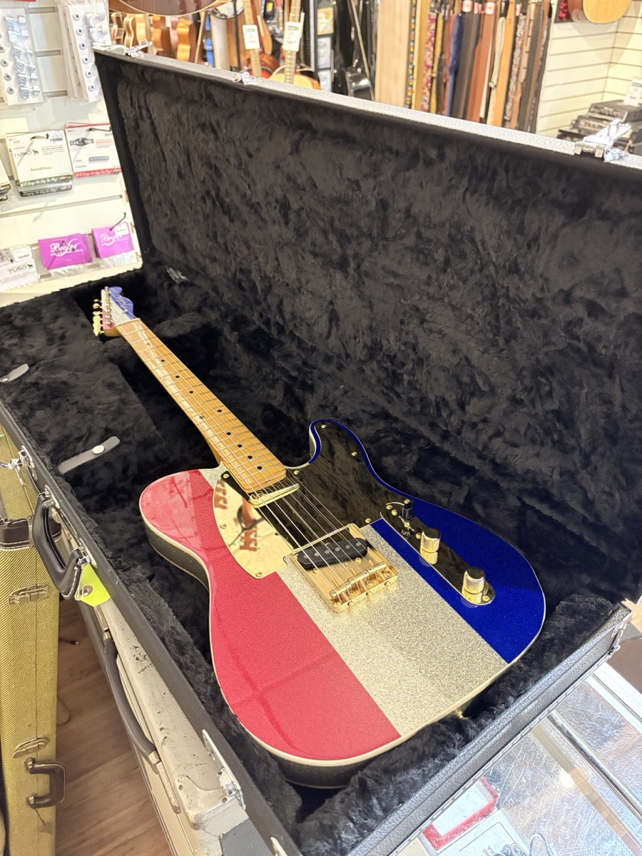 Fender Fender Buck Owens Telecaster -  Red, Silver And Blue Sparkle - Guitars