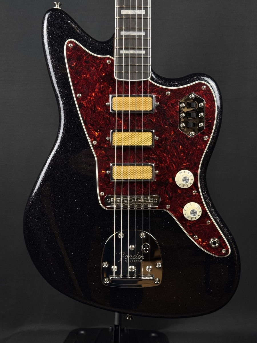 Fender Fender Limited Edition Gold Foil Jazzmaster In Black Sparkle - Guitars