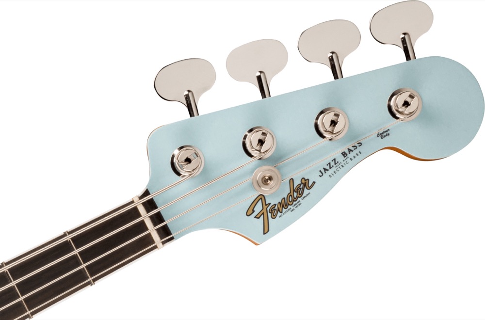 Fender Fender Gold Foil Jazz Bass In Sonic Blue w/Bag - Basses