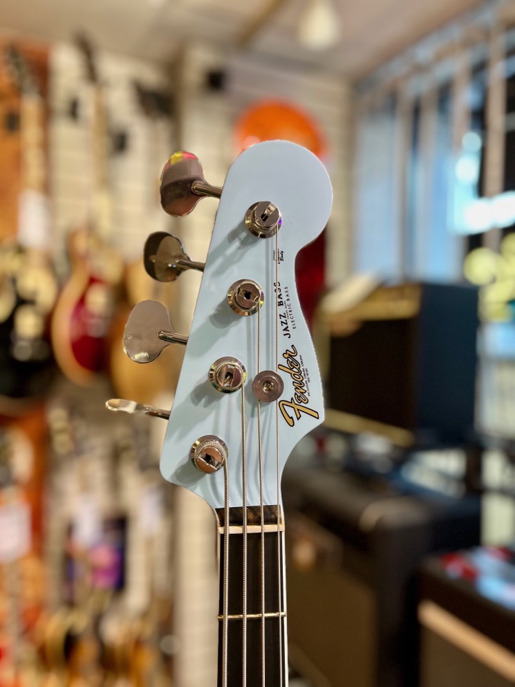 Fender Fender Gold Foil Jazz Bass In Sonic Blue w/Bag - Basses