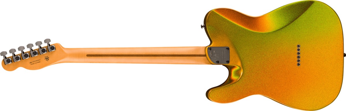 Fender Fender 75th Anniversary American Ultra II Telecaster, Ebony - Liquid Gold - Guitars