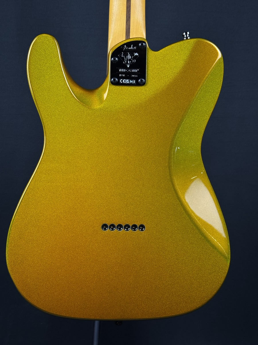 Fender Fender 75th Anniversary American Ultra II Telecaster, Ebony - Liquid Gold - Guitars