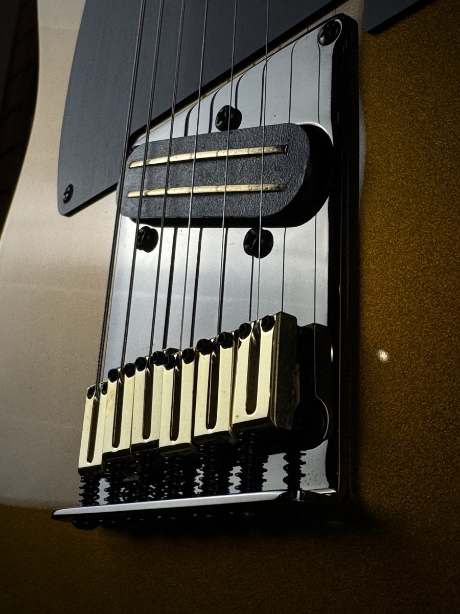 Fender Fender 75th Anniversary American Ultra II Telecaster, Ebony - Liquid Gold - Guitars