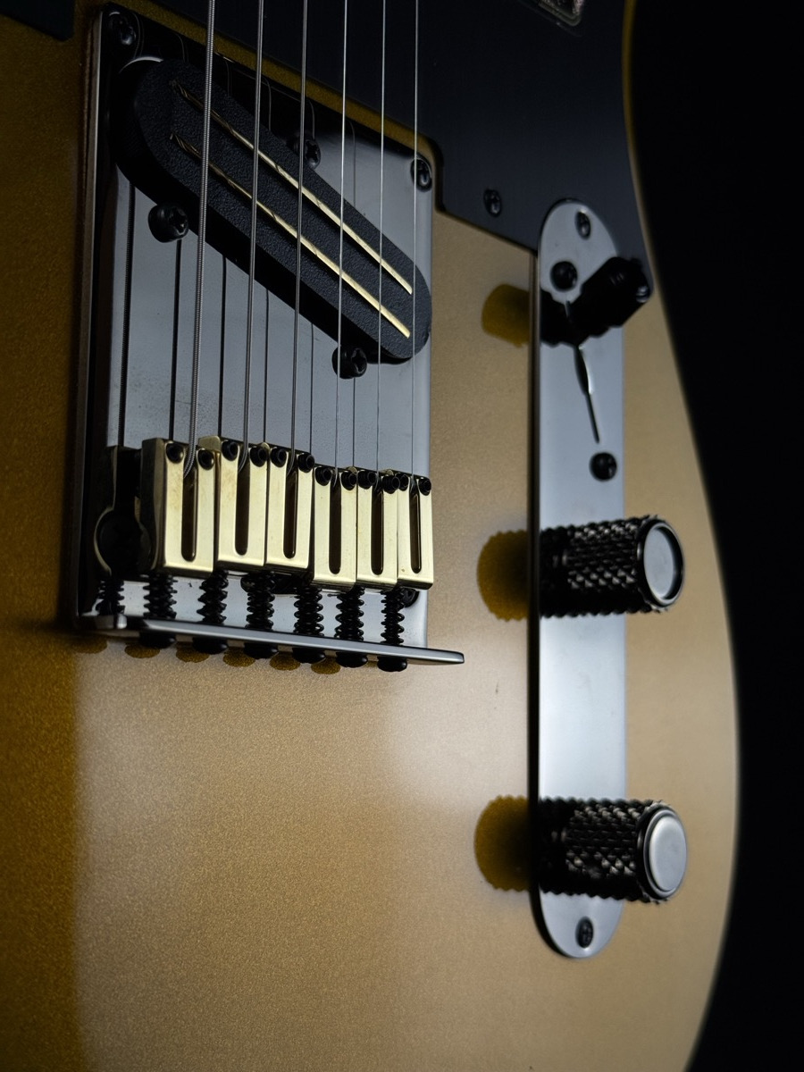 Fender Fender 75th Anniversary American Ultra II Telecaster, Ebony - Liquid Gold - Guitars