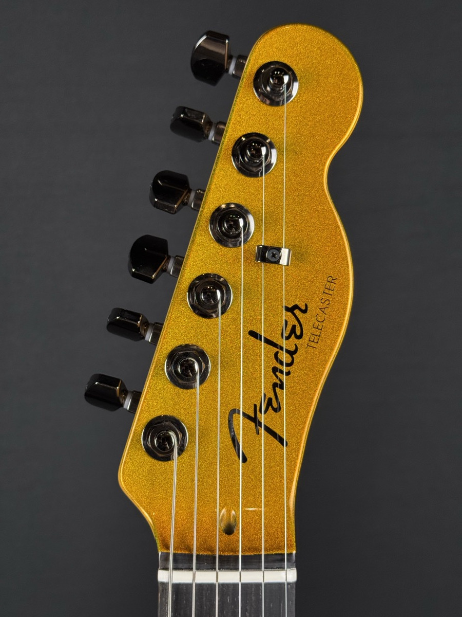 Fender Fender 75th Anniversary American Ultra II Telecaster, Ebony - Liquid Gold - Guitars