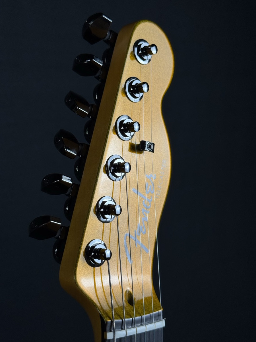 Fender Fender 75th Anniversary American Ultra II Telecaster, Ebony - Liquid Gold - Guitars